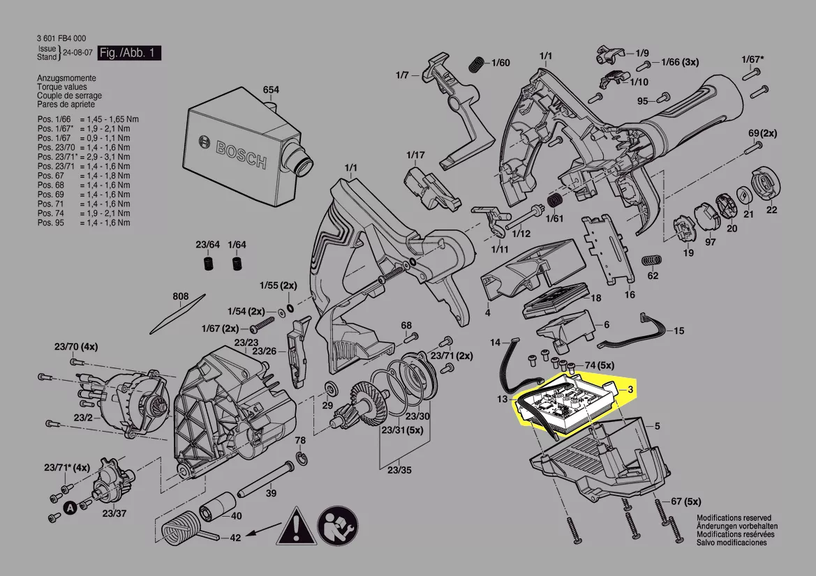 Module électronique réf. 1 607 233 5F7 BOSCH